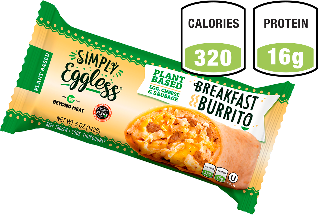 Plant-based Egg, Sausage & Cheese Burrito Package